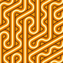 Colour Hexagon Tile Connection art background design illustration