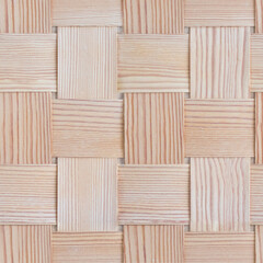 seamless background of interlaced wooden strips
