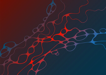 Abstract electromagnetic field fluid vector background.