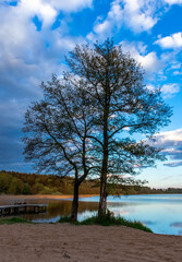 Tee on the shore of the lake