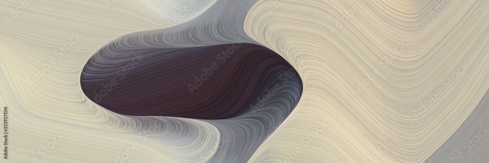 Poster abstract colorful header design with silver, very dark violet and gray gray colors. fluid curved lines with dynamic flowing waves and curves for poster or canvas