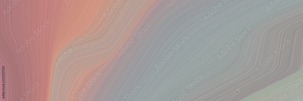 Aufkleber abstract moving banner with dark gray, rosy brown and antique fuchsia colors. fluid curved lines wit