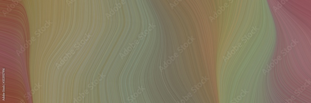 Fototapete abstract artistic designed horizontal banner with pastel brown, brown and rosy brown colors. fluid c