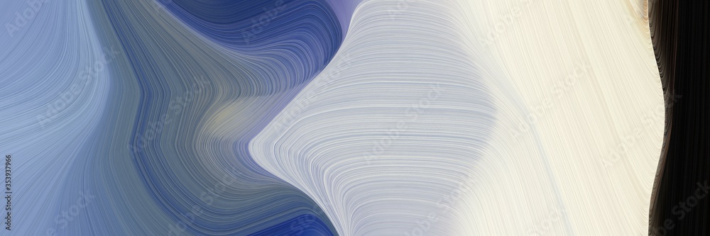 Aufkleber abstract moving header with light gray, very dark blue and slate gray colors. fluid curved flowing w