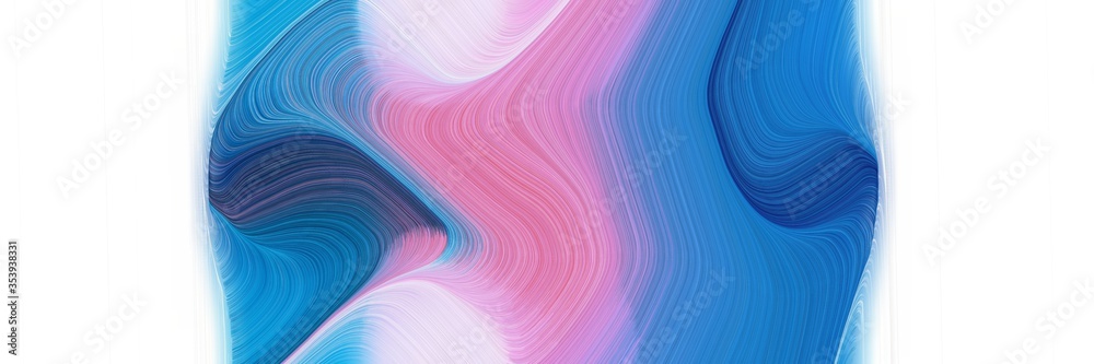 Poster abstract dynamic designed horizontal banner with plum, steel blue and medium purple colors. fluid cu