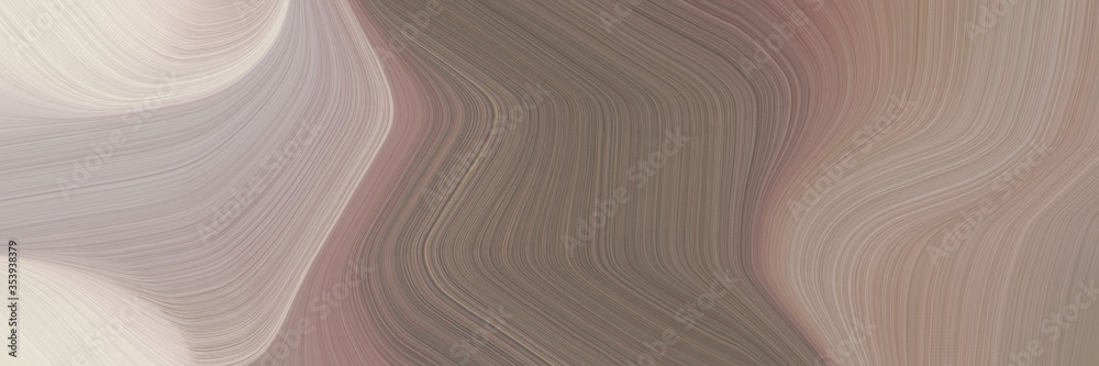 Aufkleber abstract colorful horizontal banner with gray gray, light gray and dim gray colors. fluid curved flowing waves and curves for poster or canvas