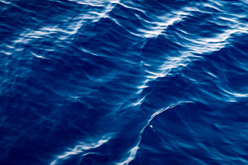 bright blue sea wave as background