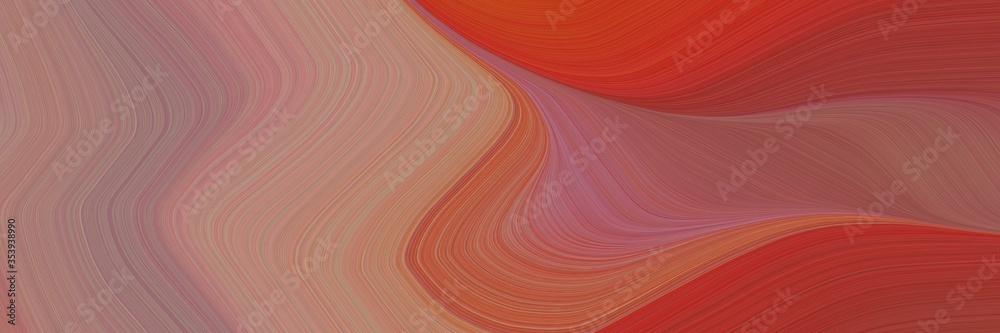 Aufkleber abstract modern designed horizontal header with indian red, firebrick and rosy brown colors. fluid c