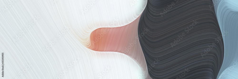 Poster abstract decorative header design with light gray, dark slate gray and lavender colors. fluid curved