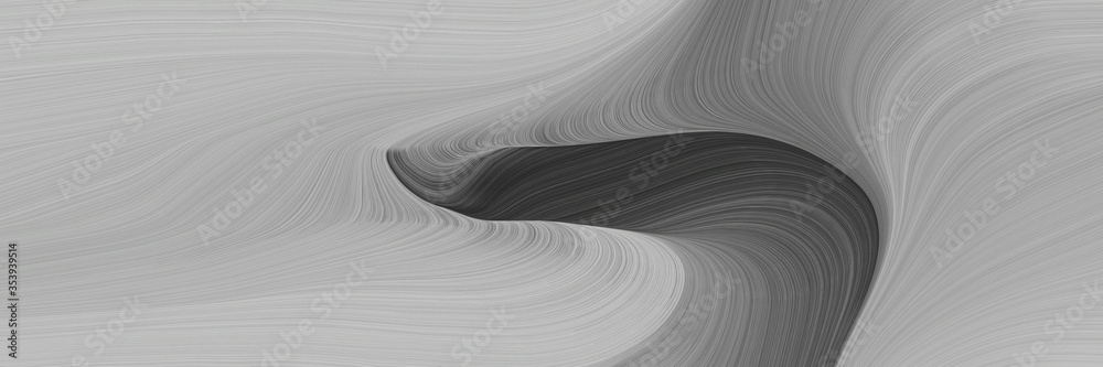 Aufkleber abstract decorative banner design with dark gray, dark slate gray and dim gray colors. fluid curved 
