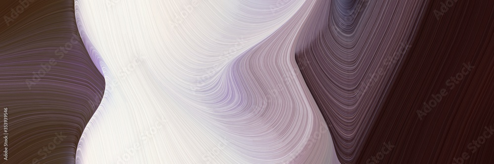 Fototapete abstract colorful horizontal header with light gray, very dark violet and pastel purple colors. flui