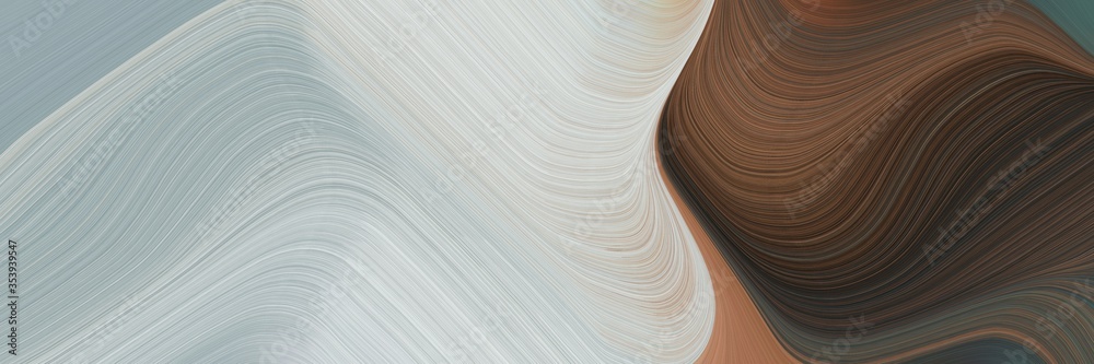 Fototapete abstract colorful banner design with silver, very dark blue and old mauve colors. fluid curved lines