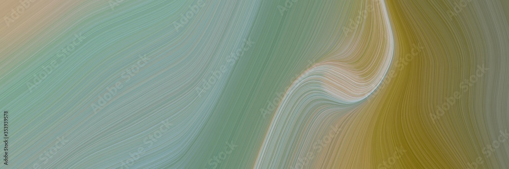 Poster abstract flowing banner design with gray gray, light slate gray and brown colors. fluid curved flowi