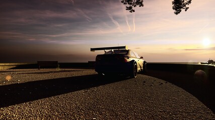 Sunset on the road © Eduardo Silva