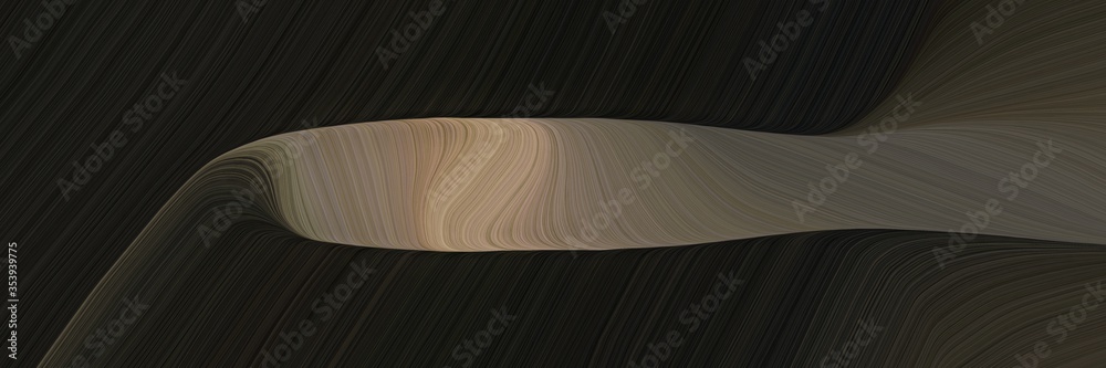 Poster abstract colorful horizontal header with very dark green, pastel brown and dark olive green colors. 