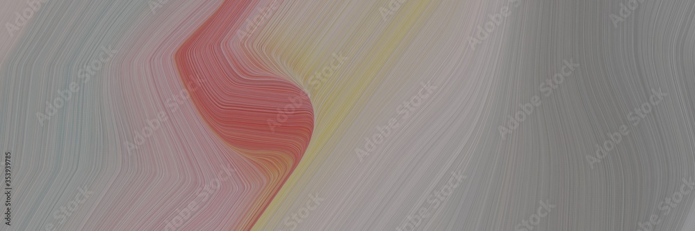 Aufkleber abstract moving header design with gray gray, sienna and pastel brown colors. fluid curved lines wit