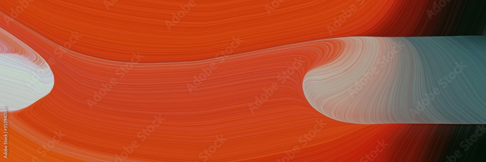 Aufkleber abstract decorative banner design with coffee, dark slate gray and firebrick colors. fluid curved fl