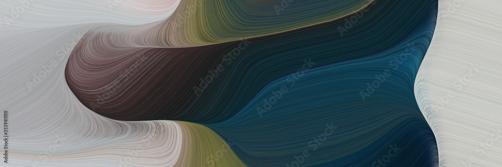 Leinwandbilder abstract modern designed horizontal header with ash gray, very dark blue and pastel brown colors. fl