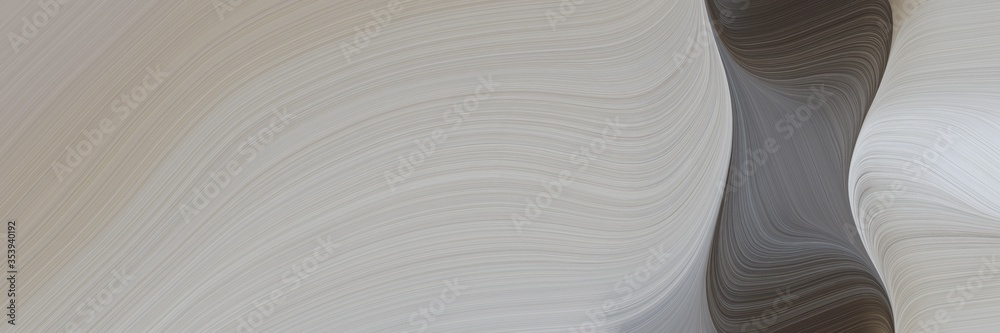 Leinwandbilder abstract moving header design with dark gray, dark slate gray and dim gray colors. fluid curved flowing waves and curves for poster or canvas