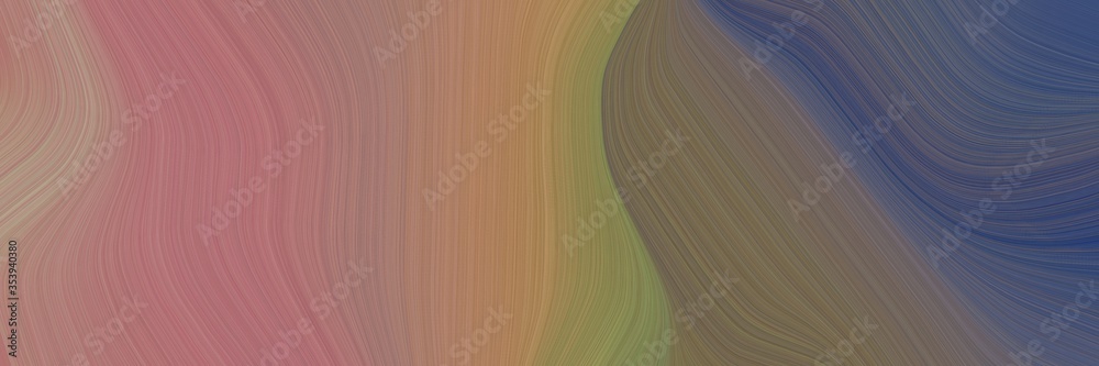 Fototapete abstract decorative header design with pastel brown, rosy brown and dark slate gray colors. fluid cu