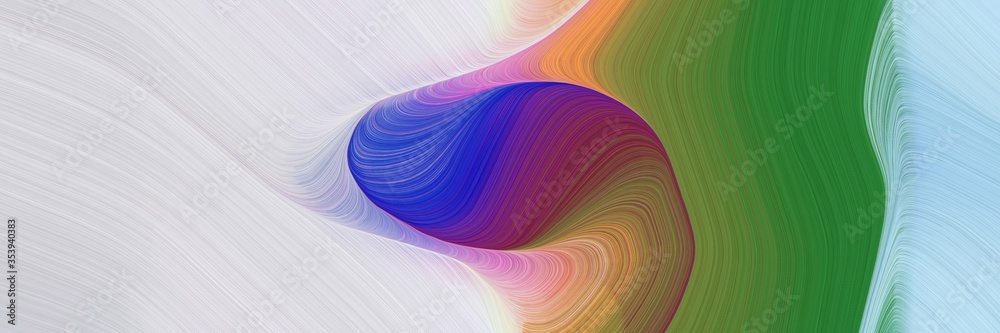 Leinwandbilder abstract modern horizontal header with light gray, dark slate gray and dark moderate pink colors. fluid curved flowing waves and curves for poster or canvas