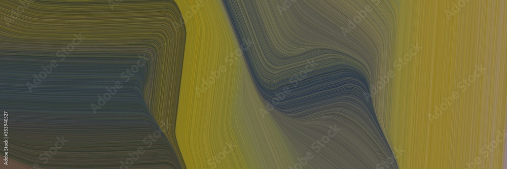 Aufkleber abstract moving horizontal header with dark olive green, dark slate gray and pastel brown colors. fl