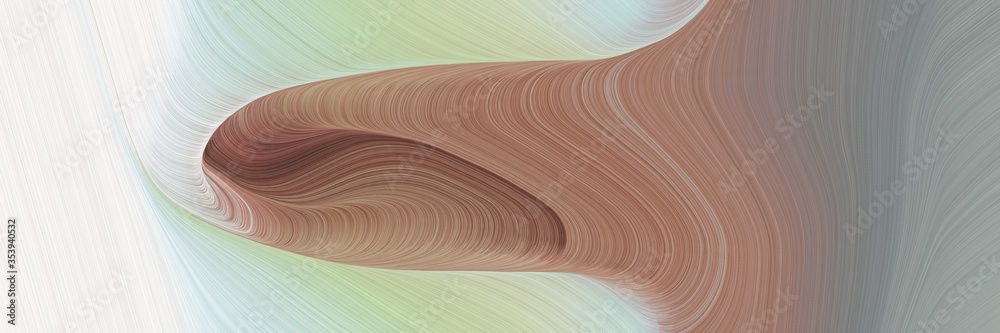 Aufkleber abstract colorful header design with rosy brown, gray gray and lavender colors. fluid curved lines w