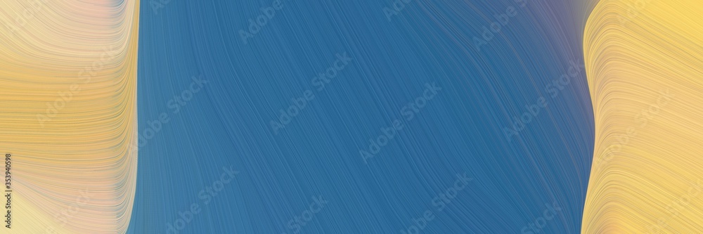 Leinwandbilder abstract colorful banner design with burly wood, teal blue and slate gray colors. fluid curved lines with dynamic flowing waves and curves for poster or canvas