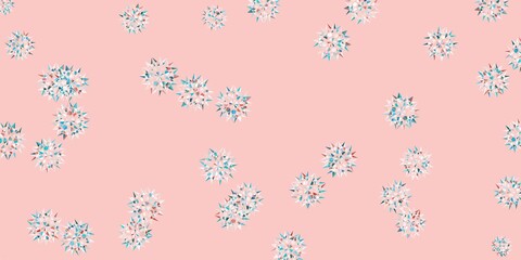 Light Pink, Green vector doodle texture with flowers.