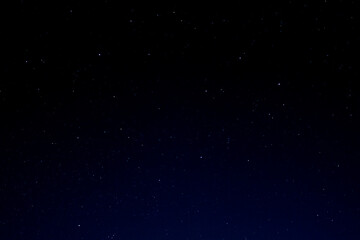 Dark starry sky at night