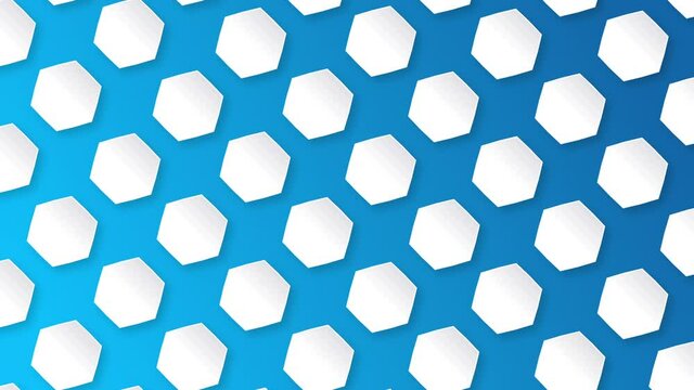 Seamless loop hexagon pattern background