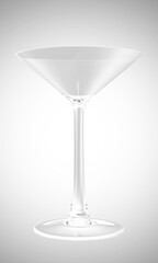 Drink Glass on gradient background
