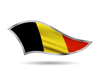 Waving Flag of Belgium
