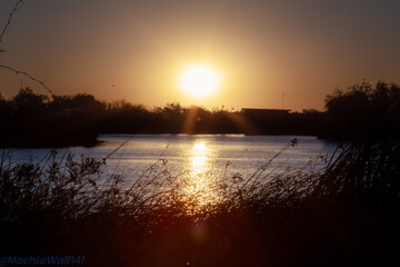 Sunset over the Lake