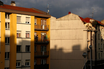 Fototapeta na wymiar Urban view in the city of Bilbao