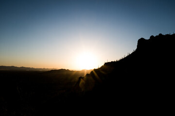 Sunset in the Desert