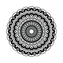 Floral Ornament Mandala Yoga Vector