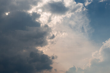 Background of dark clouds before a thunder-storm