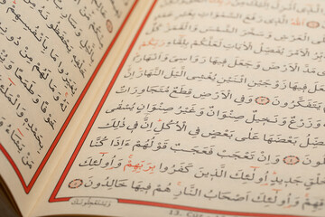 The Holy Quran close up