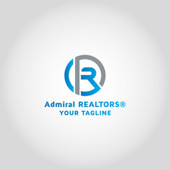 real estate letter logo R logo design template inspiration