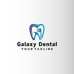 Fototapeta na wymiar Dental brush vector logo design
