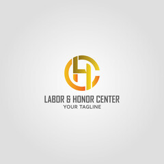 Letter LHC vector modern logo design