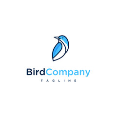 Kingfisher bird logo design. Awesome a kingfisher bird logo. A kingfisher bird logotype.