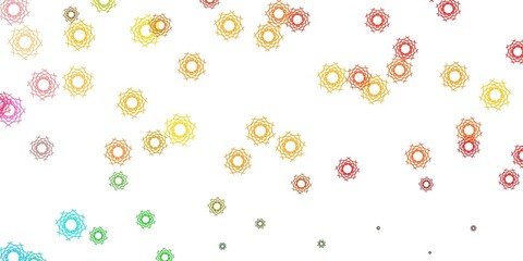 Light Multicolor vector pattern with abstract shapes.