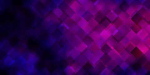 Dark Purple vector pattern in square style.