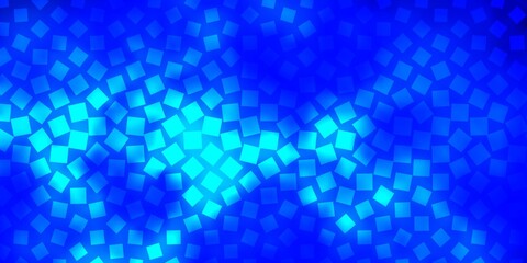 Dark BLUE vector template in rectangles. Colorful illustration with gradient rectangles and squares. Template for cellphones.