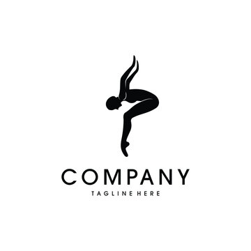 Pilates logo design. Awesome a pilates studio logo. A pilates studio & yoga logotype.