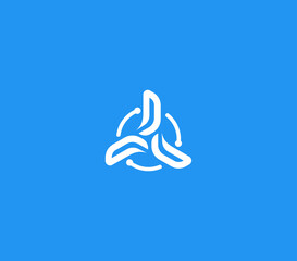 windmill logo design element , turbine logo design template © RNH