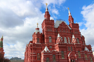 View from the Red Square to the Historical Museum, Moscow, Russia