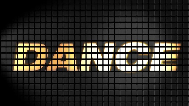 Digital scoreboard with dance text footage.